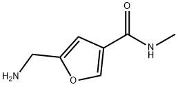 3-Furancarboxamide,5-(aminomethyl)-N-methyl-(9CI) Struktur