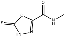 1,3,4-Oxadiazole-2-carboxamide,4,5-dihydro-N-methyl-5-thioxo-(9CI) Struktur