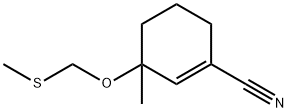 1-Cyclohexene-1-carbonitrile,3-methyl-3-[(methylthio)methoxy]-(9CI) Struktur