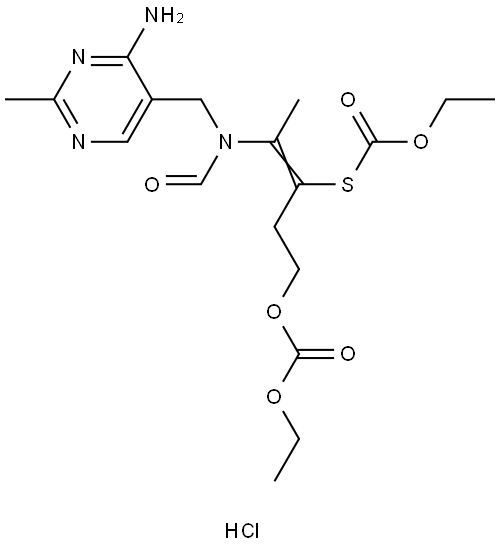 Dicethiamine hydrochloride Struktur