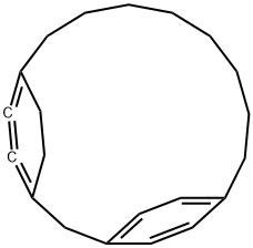 Tricyclo[13.2.2.23,6]henicosa-3,5,15,17(1),18,20-hexaene Struktur