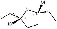 2,5-Furandiol, 2,5-diethyltetrahydro-, (2R,5S)-rel- (9CI) Struktur