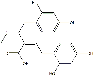 α-[2-(2,4-Dihydroxyphenyl)ethylidene]-2,4-dihydroxy-β-methoxybenzenebutanoic acid Struktur