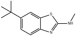 2-Benzothiazolamine,6-(1,1-dimethylethyl)-N-methyl-(9CI) Struktur