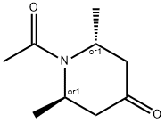 4-Piperidinone, 1-acetyl-2,6-dimethyl-, (2R,6R)-rel- (9CI) Struktur