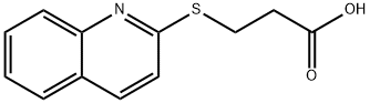 3-(quinolin-2-ylthio)propanoic acid Struktur