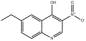 4-Quinolinol,6-ethyl-3-nitro-(9CI) Struktur