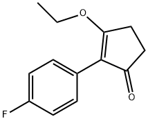 2-Cyclopenten-1-one,3-ethoxy-2-(4-fluorophenyl)-(9CI) Struktur