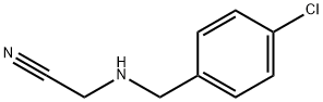 2-{[(4-chlorophenyl)methyl]amino}acetonitrile Struktur