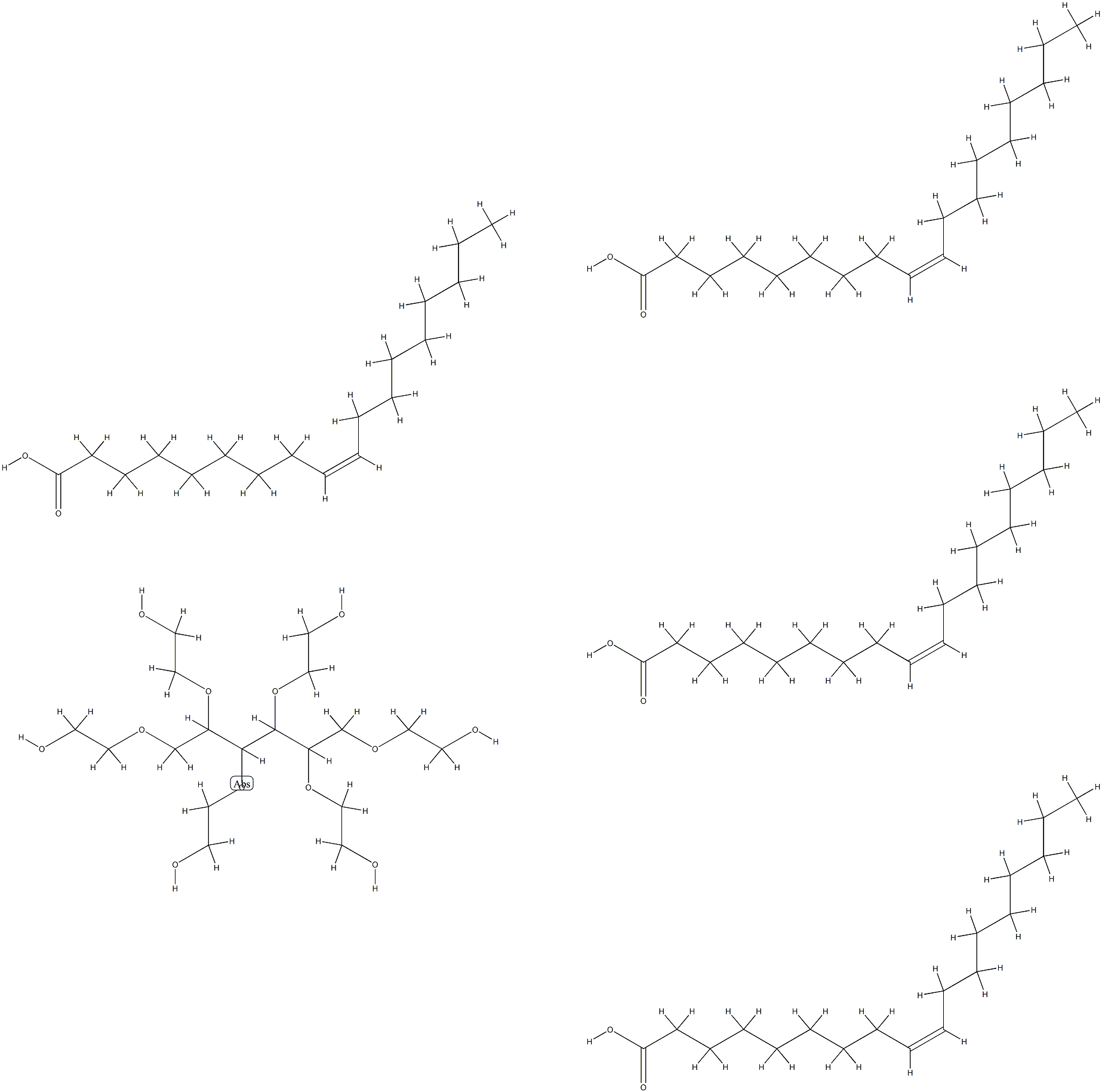 sorbeth-60 tetraoleate Struktur