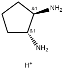 1,2-Cyclopentanediamine,conjugatemonoacid,(1R,2R)-rel-(9CI) Struktur