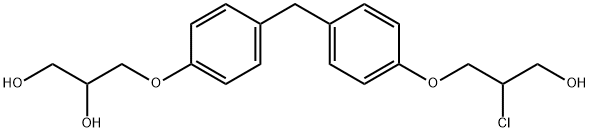 Bisphenol F 2,3-Dihydroxypropyl (2-Chloro-1-propanol) Ether Struktur