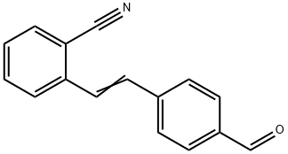 Benzonitrile, 2-[2-(4-formylphenyl)ethenyl)- Struktur