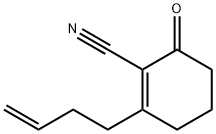 1-Cyclohexene-1-carbonitrile,2-(3-butenyl)-6-oxo-(9CI) Struktur