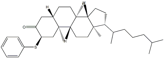 2-(Phenylthio)-5α-cholestan-3-one Struktur