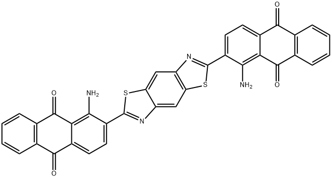 2,2'-(Benzo[1,2-d:4,5-d']bisthiazole-2,6-diyl)bis[1-amino-9,10-anthraquinone] Struktur