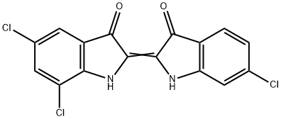 5,6',7-Trichloro-Δ2,2'(3H,3'H)-bi[1H-indole]-3,3'-dione Struktur