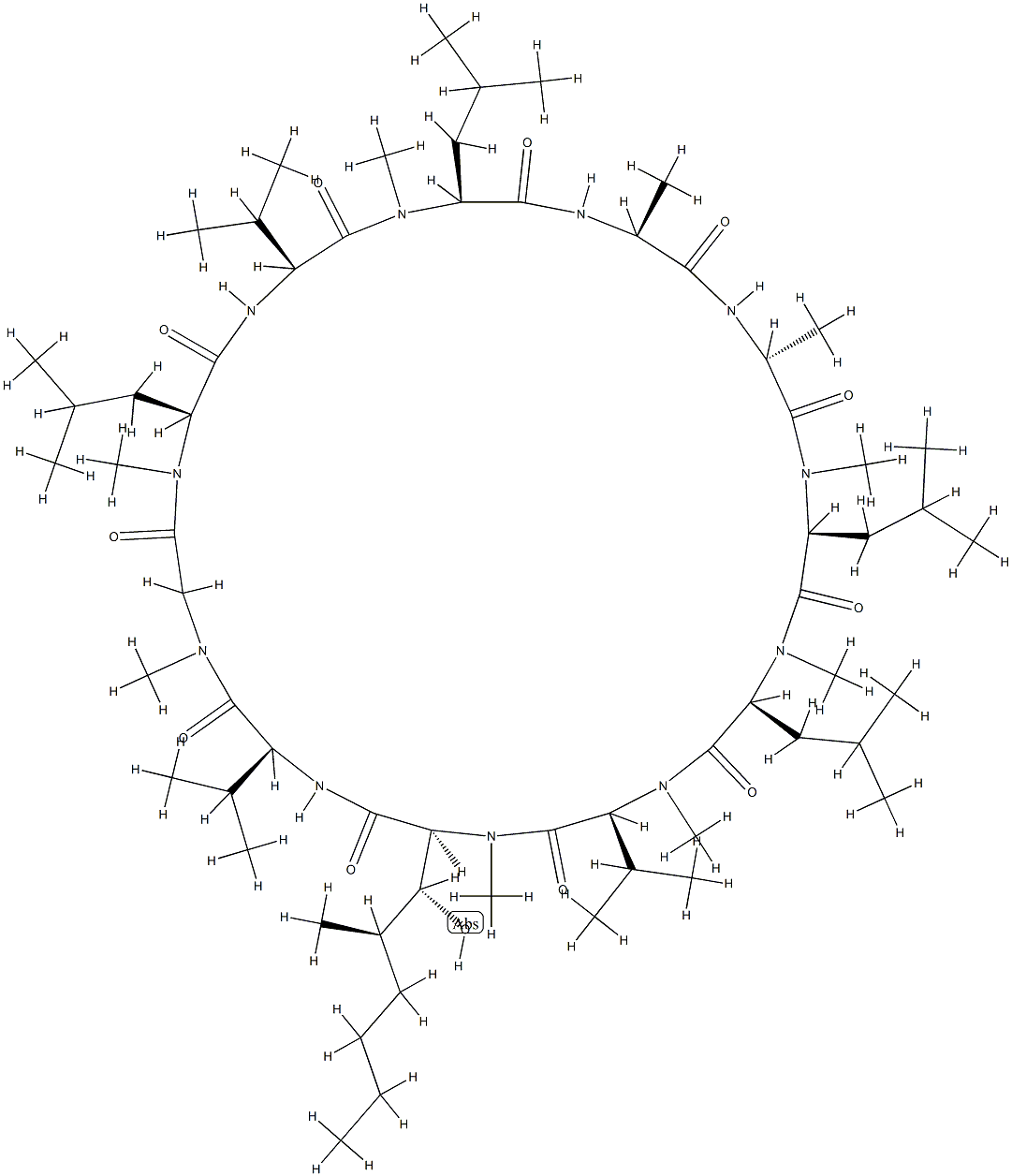 dihydrocyclosporin D Struktur