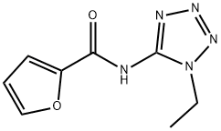 2-Furancarboxamide,N-(1-ethyl-1H-tetrazol-5-yl)-(9CI) Struktur