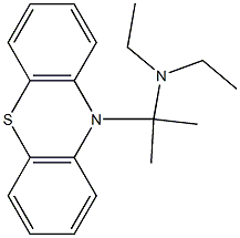 N,N-Diethyl-α,α-dimethyl-10H-phenothiazine-10-methanamine Struktur