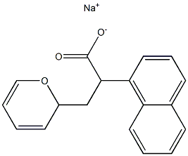 α-[(2H-Pyran-2-yl)methyl]-1-naphthaleneacetic acid sodium salt Struktur