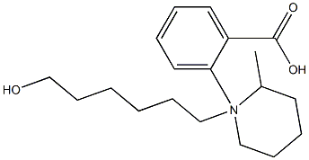 6-(2-Methylpiperidino)hexyl=benzoate Struktur