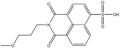 N-(3-Methoxypropyl)-1-sulfonaphthalene-4,5-dicarbimide Struktur