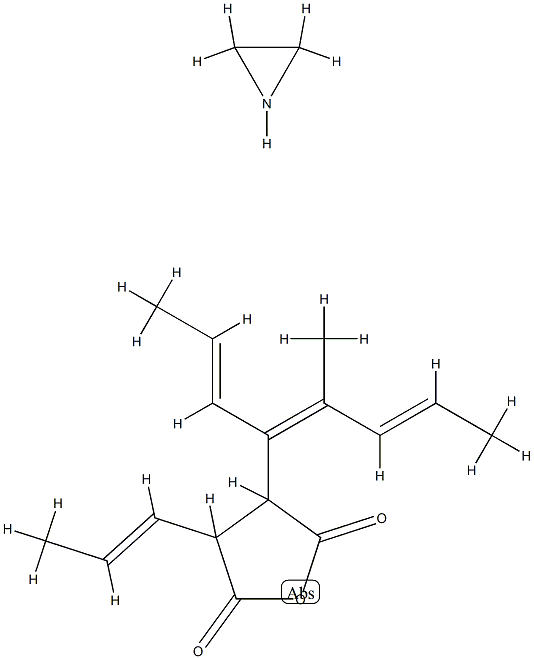 2,5-Furandione, dihydro-3-(tetrapropenyl)-, polymer with aziridine Struktur