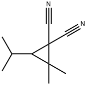 1,1-Cyclopropanedicarbonitrile,2,2-dimethyl-3-(1-methylethyl)-(9CI) Struktur