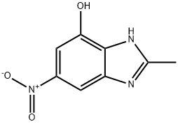 1H-Benzimidazol-4-ol,2-methyl-6-nitro-(9CI) Struktur