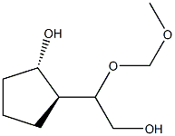 Cyclopentaneethanol, 2-hydroxy--ba--(methoxymethoxy)-, (1S,2S)- (9CI) Struktur