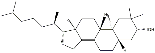 2,2-Dimethyl-5α-cholest-8(14)-en-3β-ol Struktur