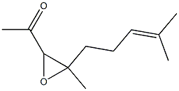 3,4-Anhydro-1,5-dideoxy-4-(4-methyl-3-pentenyl)pent-2-ulose Struktur