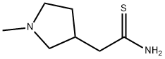 3-Pyrrolidineethanethioamide,1-methyl-(9CI) Struktur