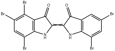 4,5,5',7,7'-Pentabromo-Δ2,2'(3H,3'H)-bi[1H-indole]-3,3'-dione Struktur