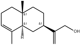 (2R)-1,2,3,4,4a,5,6,8aβ-Octahydro-4aα,8-dimethyl-β-methylene-2α-naphthaleneethanol Struktur