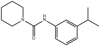 1-Piperidinecarboxamide,N-[3-(1-methylethyl)phenyl]-(9CI) Struktur