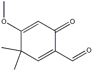 1,4-Cyclohexadiene-1-carboxaldehyde,4-methoxy-3,3-dimethyl-6-oxo-(9CI) Struktur