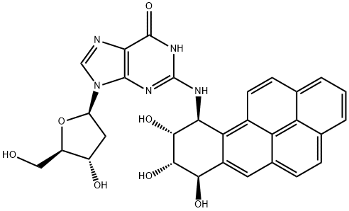 (+)-trans-anti-BPDE-N2-dG Struktur