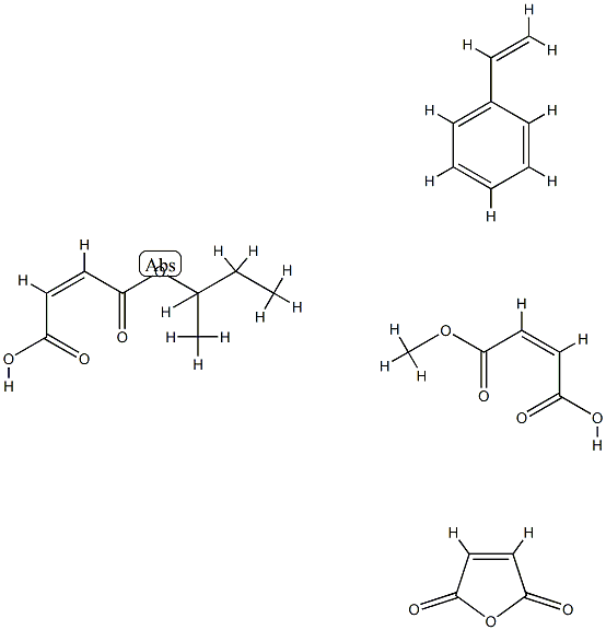 POLY(STYRENE-CO-MALEIC ACID), PARTIAL SEC-BUTYL/METHYL MIXED ESTER Struktur