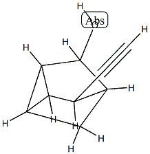 Tricyclo[2.2.1.02,6]heptan-3-ol, 5-ethynyl-, stereoisomer (9CI) Struktur