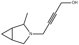 2-Butyn-1-ol,4-(2-methyl-3-azabicyclo[3.1.0]hex-3-yl)-(9CI) Struktur