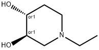 3,4-Piperidinediol, 1-ethyl-, (3R,4R)-rel- (9CI) Struktur