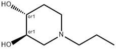 3,4-Piperidinediol, 1-propyl-, (3R,4R)-rel- (9CI) Struktur