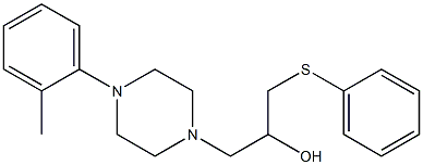 α-[(Phenylthio)methyl]-4-(o-tolyl)-1-piperazineethanol Struktur