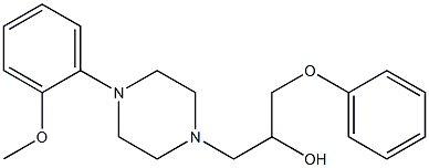 α-(Phenoxymethyl)-4-(2-methoxyphenyl)-1-piperazineethanol Struktur