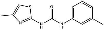 N-(3-methylphenyl)-N'-(4-methyl-1,3-thiazol-2-yl)urea Struktur