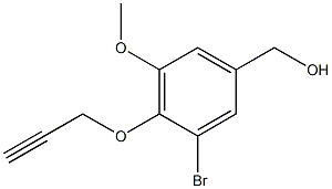 [3-bromo-5-methoxy-4-(2-propynyloxy)phenyl]methanol Struktur