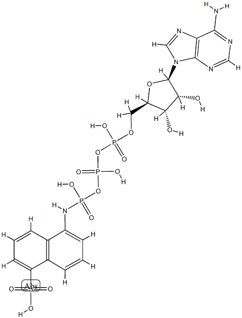 ATP-1-aminonaphthalene-5-sulfonate Struktur