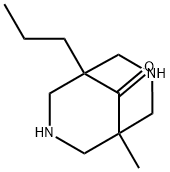 1-methyl-5-propyl-3,7-diazabicyclo[3.3.1]nonan-9-one Struktur